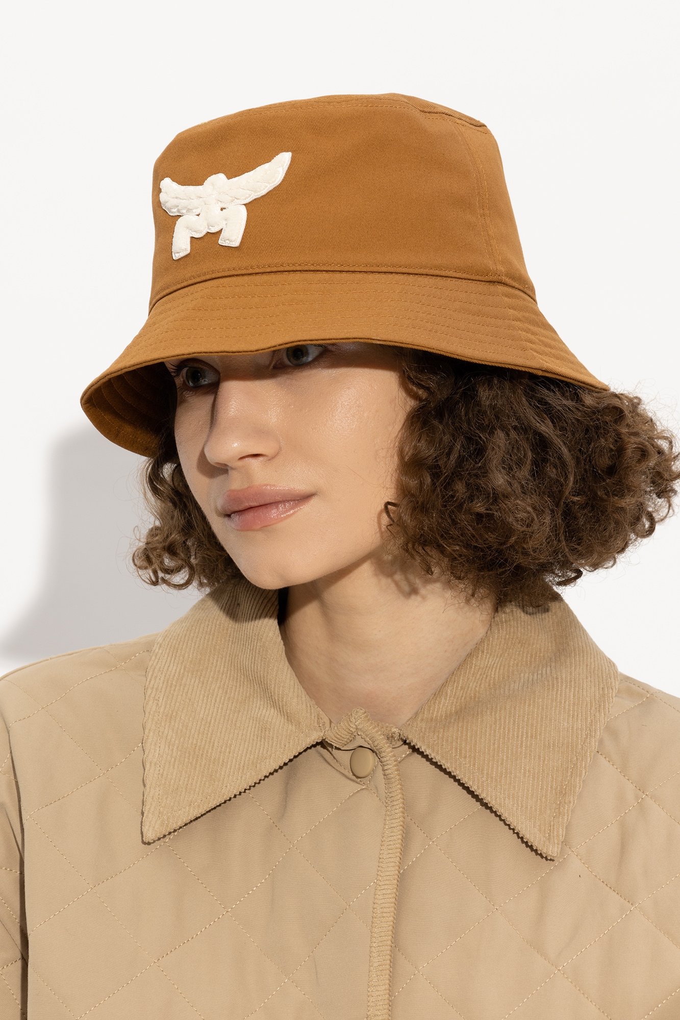 Brown Bucket hat with logo MCM - Vitkac Canada